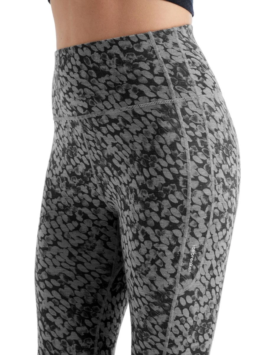 Icebreaker Women's Merino Fastray High Rise Tights In Forest Shadows 6 Icebreaker Women's Merino Fastray High Rise Tights In Forest Shadows - Image 6
