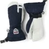 Hestra Army Leather Heli Ski Jr 3-finger Gloves -Ecoski Sale Shop ECOS HES 20 HELI 3FIN JR Navy 1