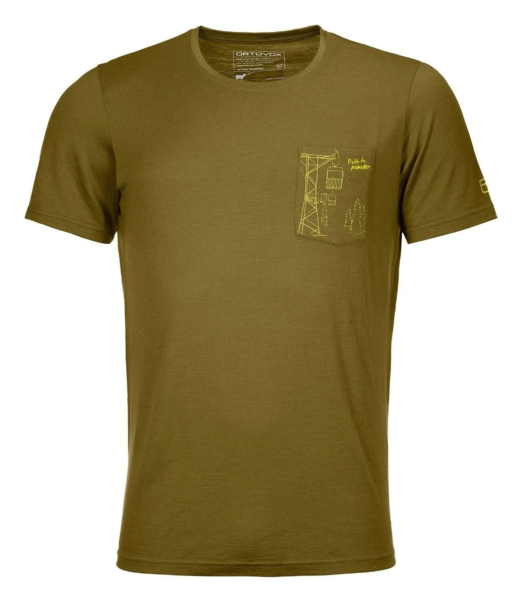 Ortovox 185 Merino Way To Powder T-Shirt 1 Ortovox 185 Merino Way To Powder T-Shirt